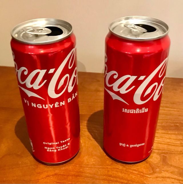 Lattine, Coca Cola Vietnam e Cambogia