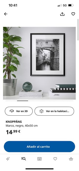 2 Marcos Knoppäng de Ikea nuevos 40x 50 cm