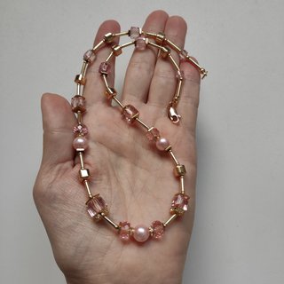 Nuevo único Collar Estilo Coeur de Lion Rosa Oro