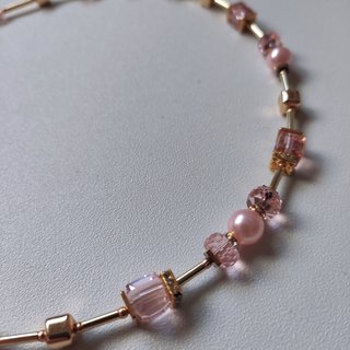 Nuevo único Collar Estilo Coeur de Lion Rosa Oro