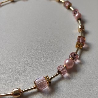 Nuevo único Collar Estilo Coeur de Lion Rosa Oro