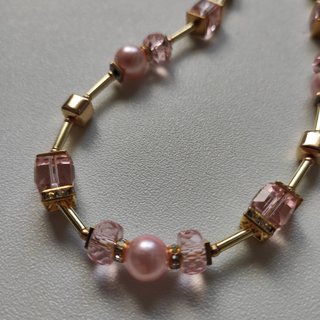 Nuevo único Collar Estilo Coeur de Lion Rosa Oro