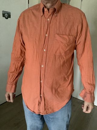Camicia arancione manica lunga