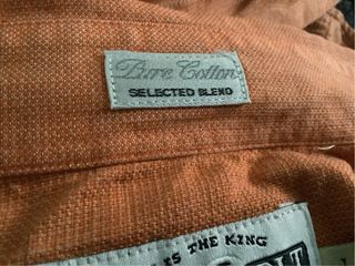 Camicia arancione manica lunga