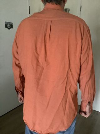 Camicia arancione manica lunga