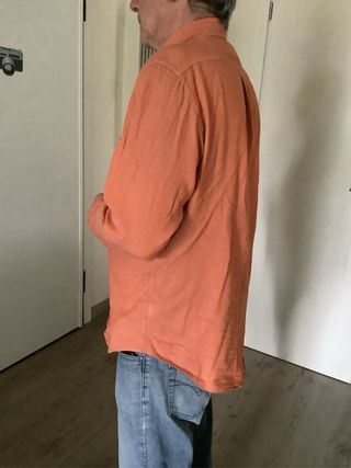 Camicia arancione manica lunga