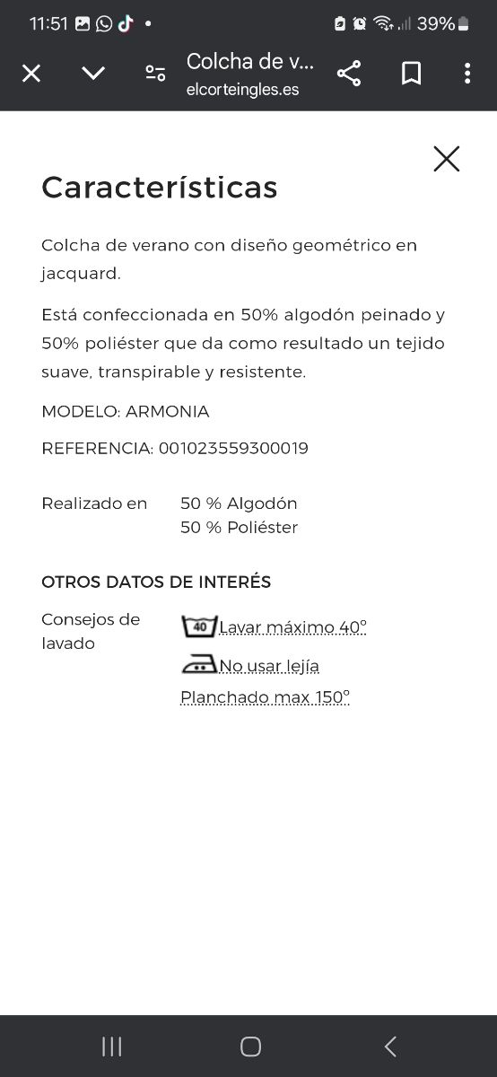 Cubre cama de de 2 mts