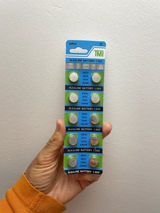 10! Pilas boton AG13 1€