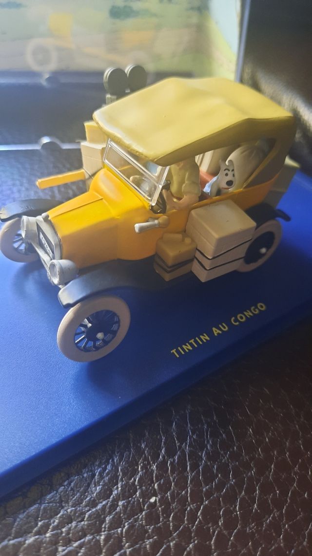 Tintin auto e orologio da collezione