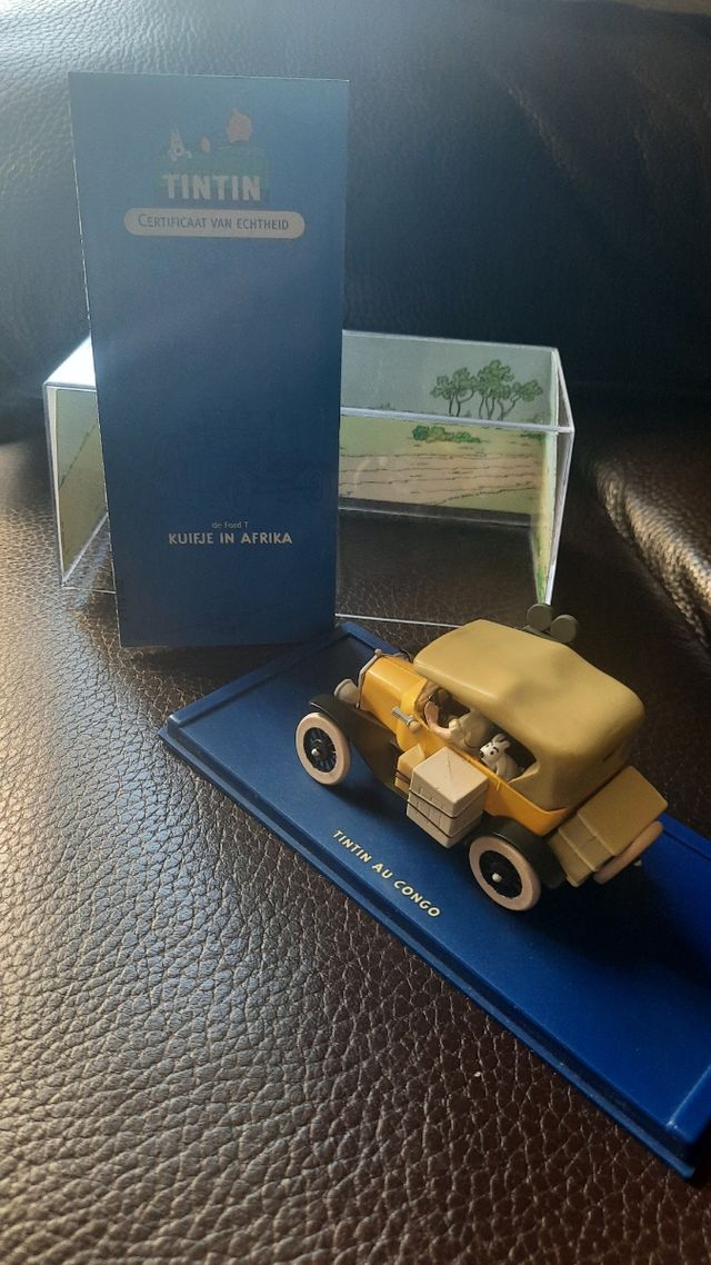 Tintin auto e orologio da collezione