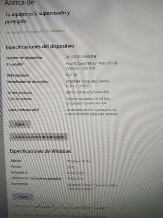 Ordenador de sobremesa 