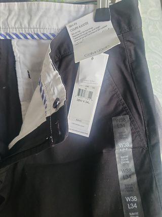 Pantalón chino negro Calvin Klein chico