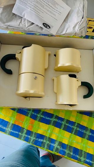 Caffettiera, lattiera e zuccheriera Morinox