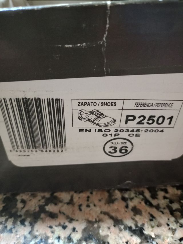 Zapatos seguridad N°36