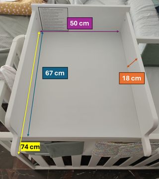 Cambiador universal para cuna Vertbaudete