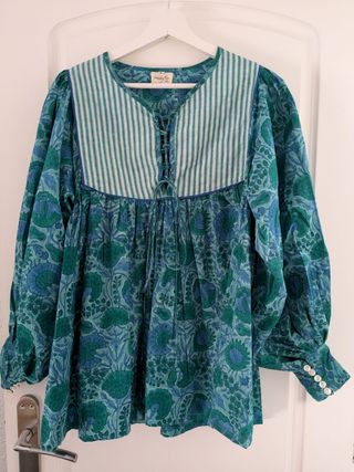 Blusón azules pieza única