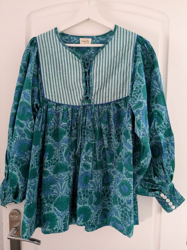 Blusón azules pieza única