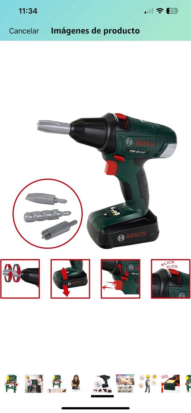 Banco de trabajo de juguete Bosch