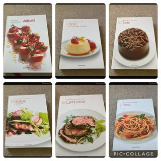 Set 6 libri enciclopedia della cucina italiana