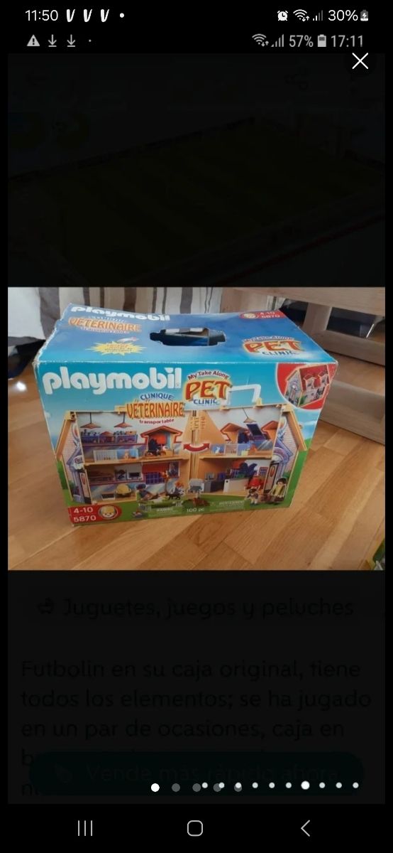 Maletín playmobil clinica veterinaria