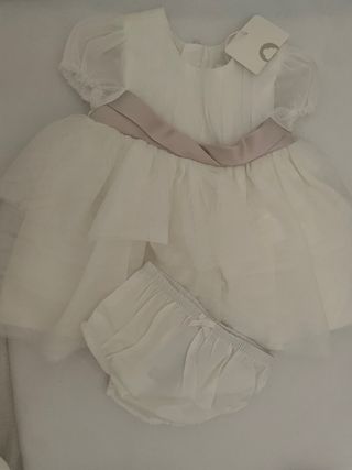 Vestido de novia bebé