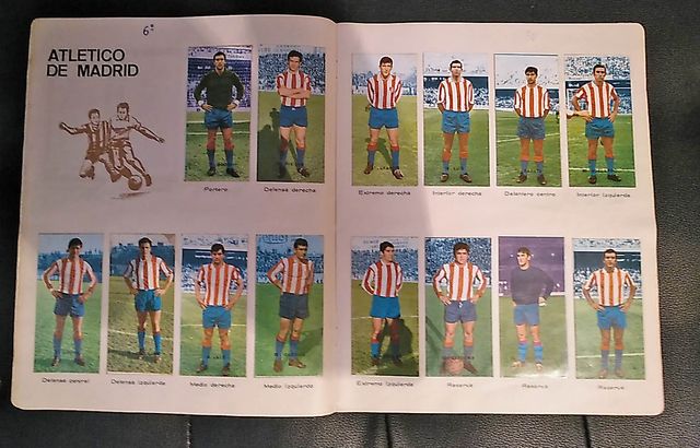 Album cromos Liga española de fútbol año 1969.
