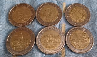 Lotto 6 monete tedesche