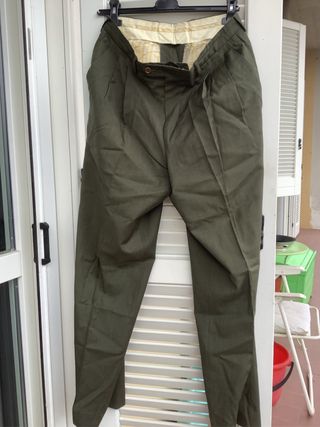 Completo uomo blazer e pantaloni verde oliva