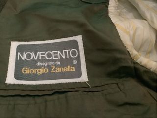 Completo uomo blazer e pantaloni verde oliva
