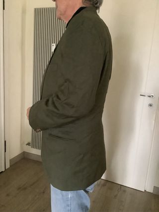 Completo uomo blazer e pantaloni verde oliva