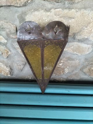 Aplique forja y cristal