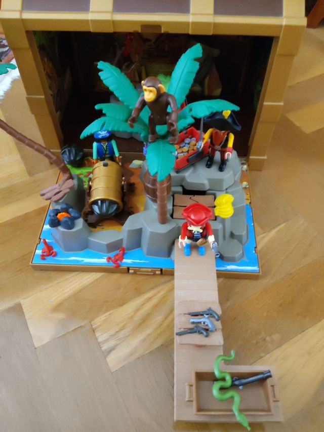 Juguete de playmobil: cofre del tesoro 4432