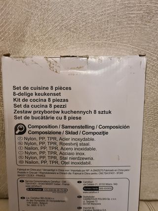 Set mestoli e coltelli cucina