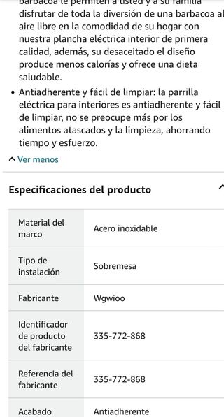Parrilla barbacoa eléctrica portátil