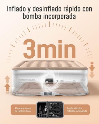 Colchón Hinchable Matrimonio Rápido Airefina NUEVO
