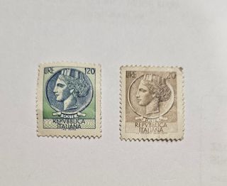 Francobolli serie siracusana