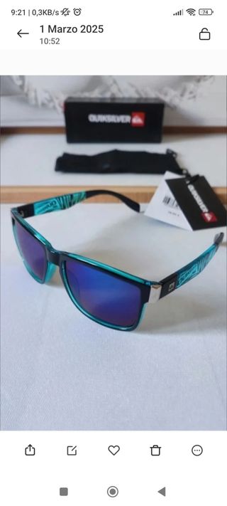 Gafas de sol Quiksilver 100% Nuevas