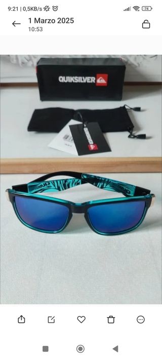 Gafas de sol Quiksilver 100% Nuevas
