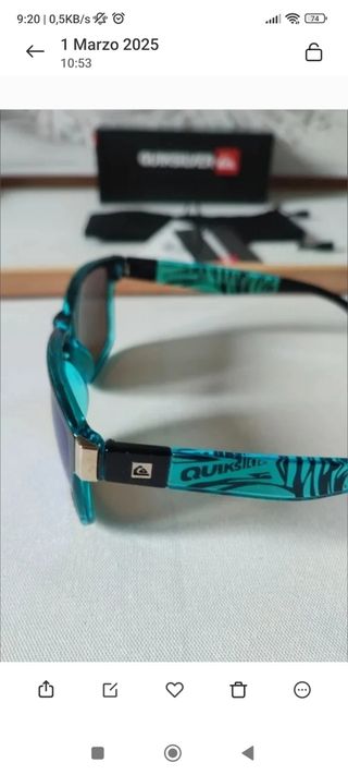 Gafas de sol Quiksilver 100% Nuevas