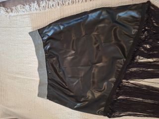 Falda flecos shein nueva