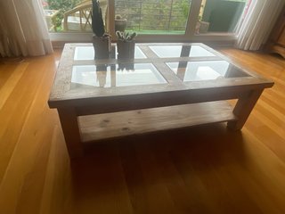 MESA DE MADERA RUSTICA
