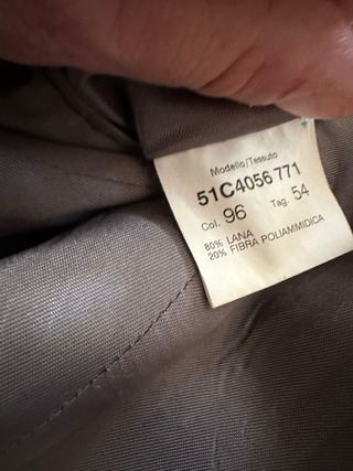 Cappotto uomo grigio taglia italiana 54