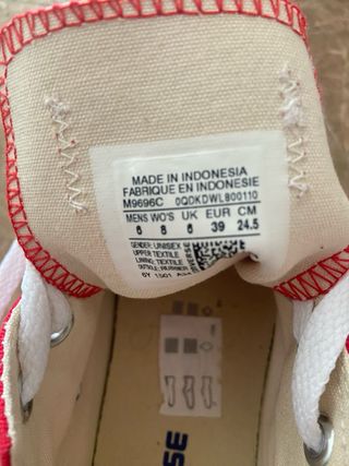 Converse rojas talla 39