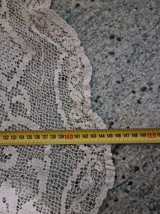 Tovaglia uncinetto lino