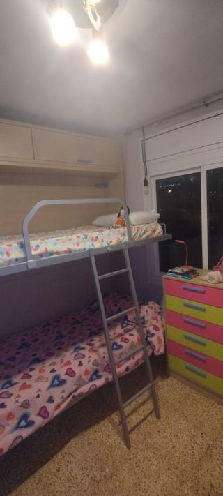Litera plegable con Almacenaje Superior y colchone