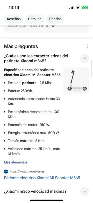 Patin electrico Xiaomi 365