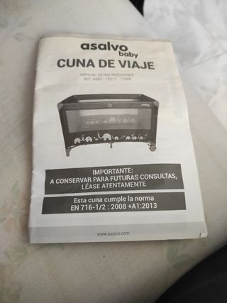 Cuna de viaje Asalvo baby 
