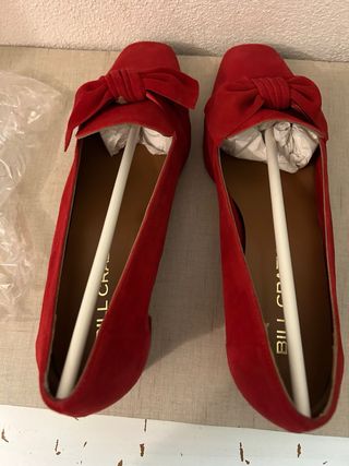 Zapatos ante rojo Nuevos Talla 40