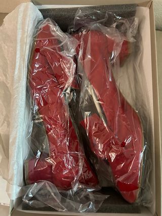 Zapatos ante rojo Nuevos Talla 40