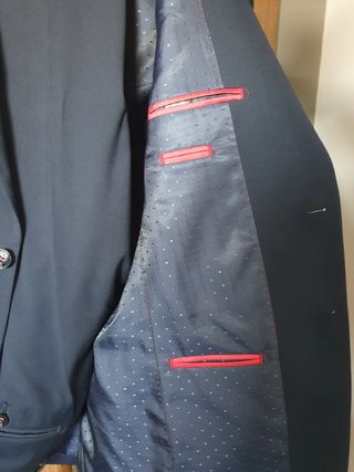 Traje slim fit azul marino